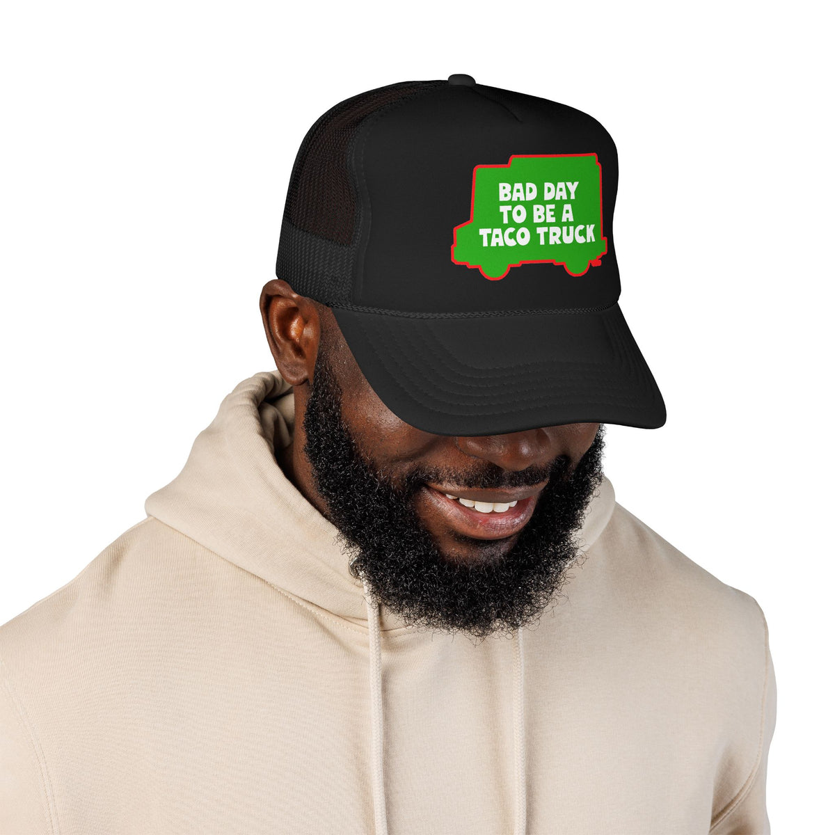 Bad Day to Be a Taco Truck Foam Trucker Hat