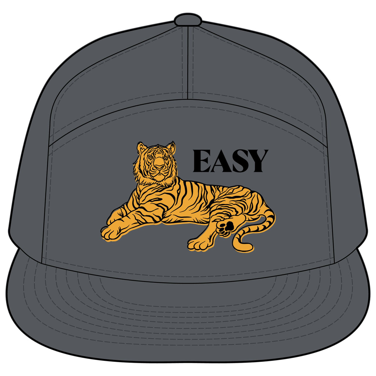 Tiger Easy Trucker Hat — Relaxed Graphic 7-Panel Cap